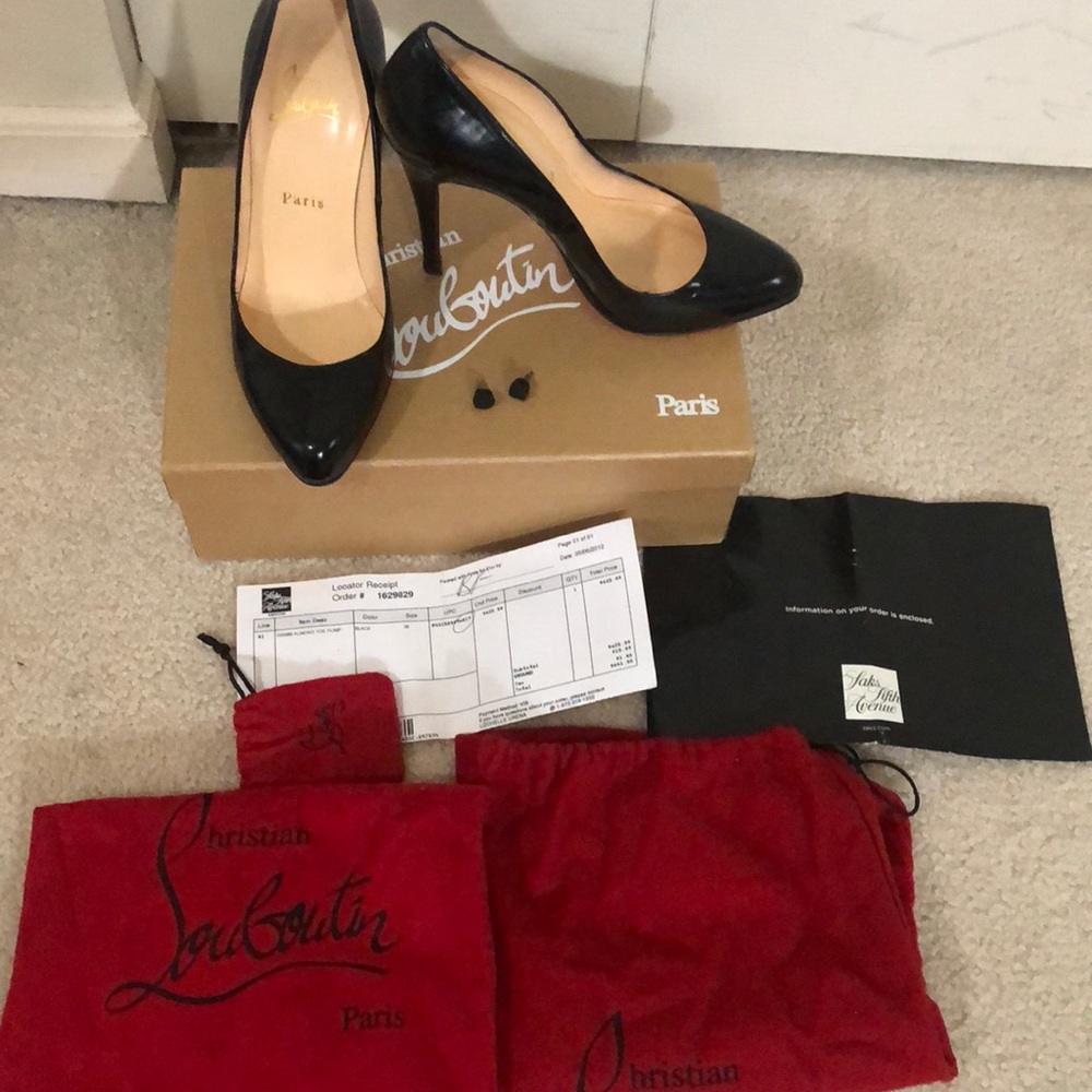 Christian Louboutin! 100MM Almond Toe Pump